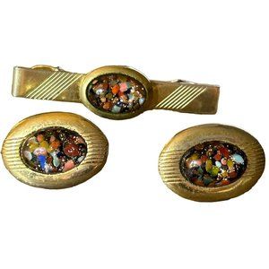 Vintage Anson 1960's Tie‎ Clip and Cufflinks